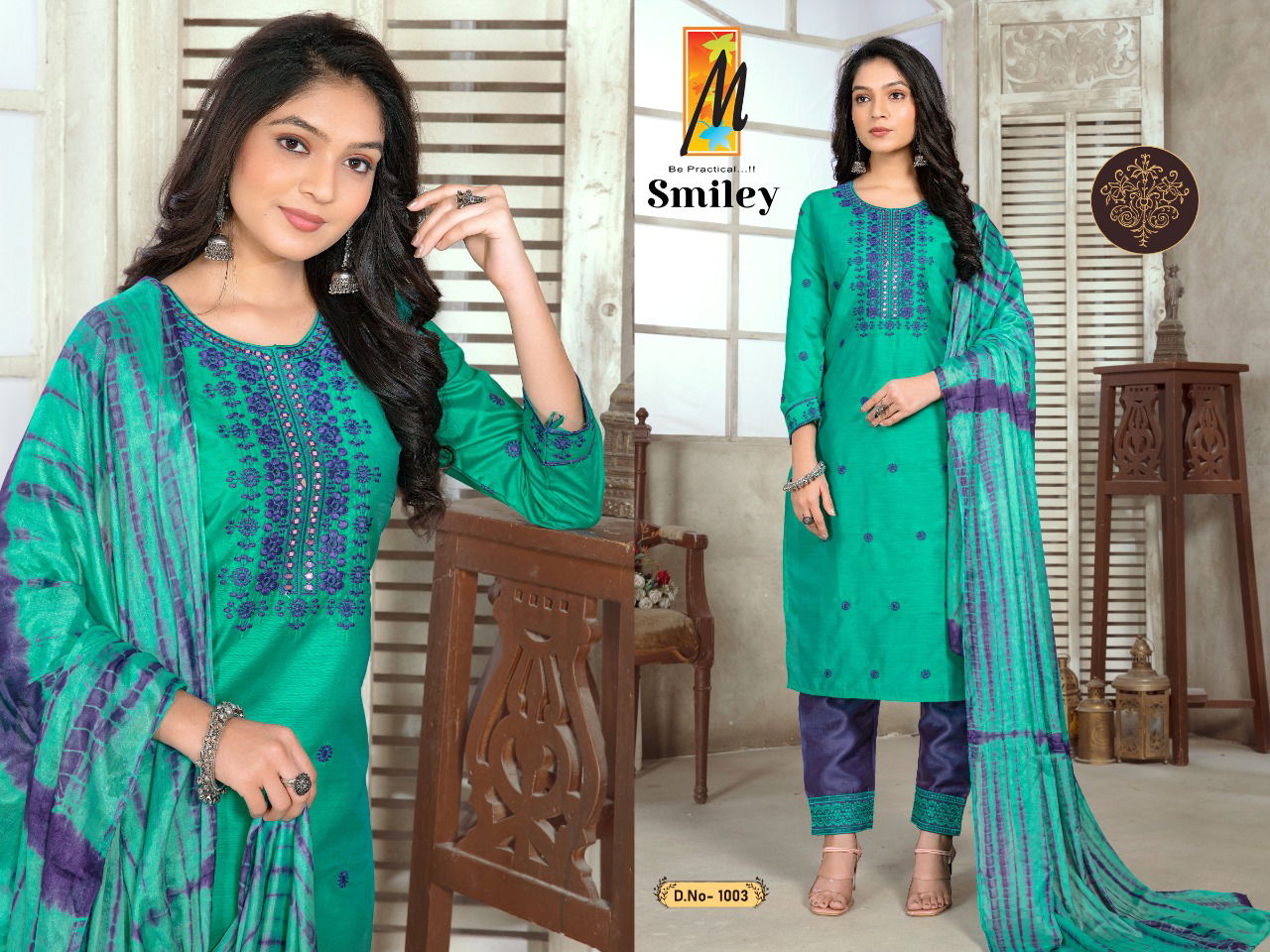 Master Smiley Designer Ethnic Wear Wholesale Readymade Salwar Suits Catalog